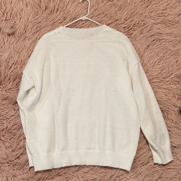 Chic White and Pink XOXO Women's Sweatshirt - Picture 7 of 13